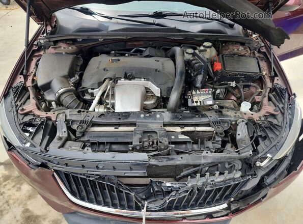 W04GP6SX4J1158774 2018 BUICK REGAL Burgundy უკანა სალონის ხედი