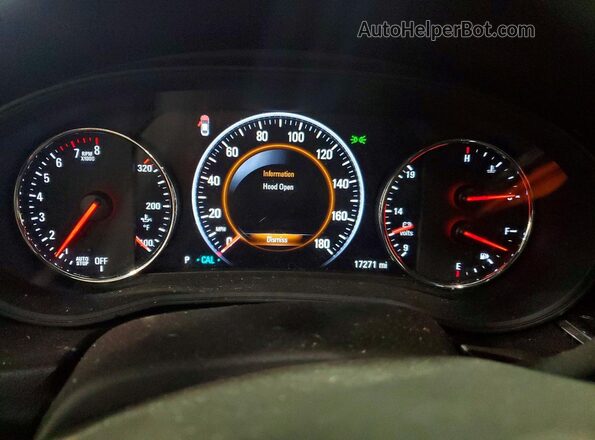 W04GS6SS6J1108624 2018 BUICK REGAL Красный Вид щитка приборов