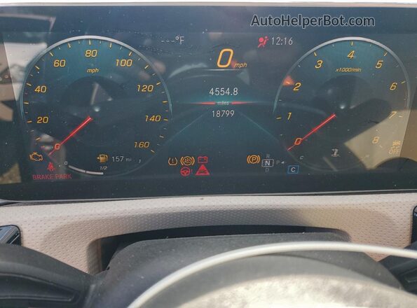 W1K3G4EB0LJ230281 2020 MERCEDES-BENZ A Синий Вид щитка приборов