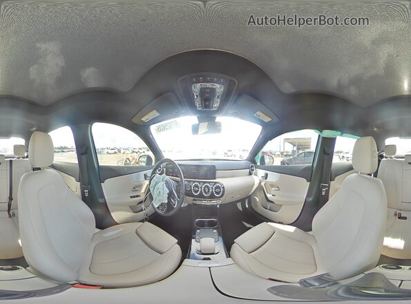 W1K3G4EB2MJ269326 2021 MERCEDES-BENZ A Blue VIN კოდის სტიკერის ხედი