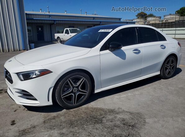 W1K3G4EB2MJ287485 2021 MERCEDES-BENZ A White Առջևի ձախ երեք քառորդ տեսարան
