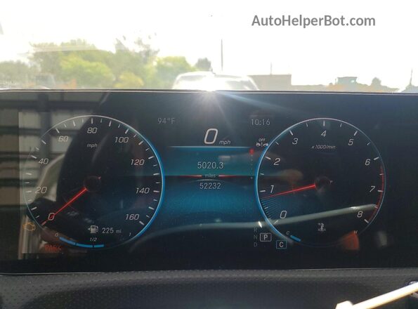 W1K3G4EB6NJ325821 2022 MERCEDES-BENZ A Белый Вид щитка приборов