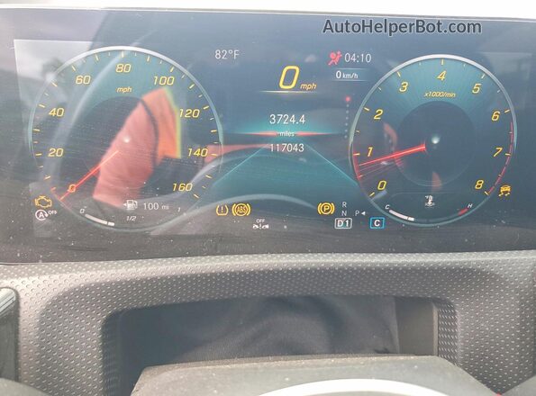 W1K3G4EBXMJ258882 2021 MERCEDES-BENZ A Черный Вид щитка приборов