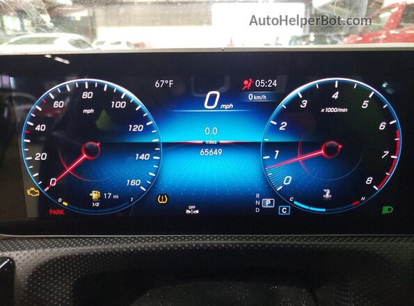 W1K5J4HB1LN091339 2020 MERCEDES-BENZ CLA-CLASS Серый Вид щитка приборов