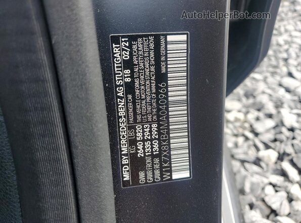 W1K7X8KB4MA040966 2021 MERCEDES-BENZ AMG Black Շարժիչի բաժամունքի տեսք