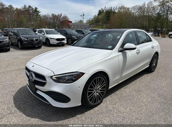 W1KAF4HB1PR077150 2023 MERCEDES-BENZ C-CLASS White Передня ліва чверть
