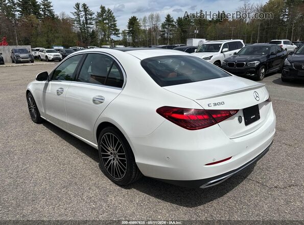 W1KAF4HB1PR077150 2023 MERCEDES-BENZ C-CLASS White Задня ліва чверть