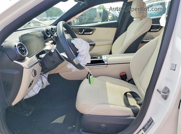 W1KAF4HB3SR271512 2025 MERCEDES-BENZ C White Widok wnętrza z przodu