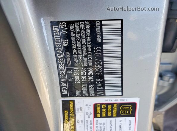 W1KAF8HB2SR271055 2025 MERCEDES-BENZ C Silver Вид підкапотного простору
