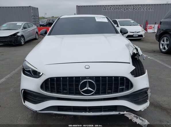 W1KAF8HB6TR309520 2026 MERCEDES-BENZ AMG C 43 White Vista del cuadro de instrumentos