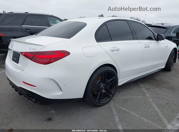 W1KAF8HB6TR309520 2026 MERCEDES-BENZ AMG C 43 White Trasero derecho