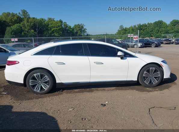 W1KCG2DB0NA003262 2022 MERCEDES-BENZ EQS 450+ White Widok wnętrza z tyłu