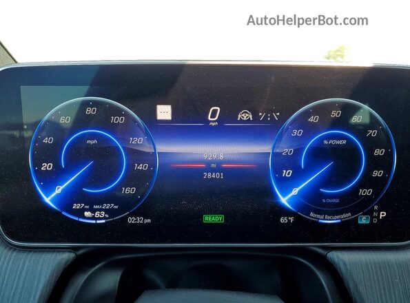 W1KCG2EBXPA031104 2023 MERCEDES-BENZ EQS White Սարքավորումների վահանակի տեսք