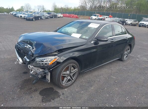 W1KWF8EB4MR615434 2021 MERCEDES-BENZ C-CLASS Черный Передняя левая четверть
