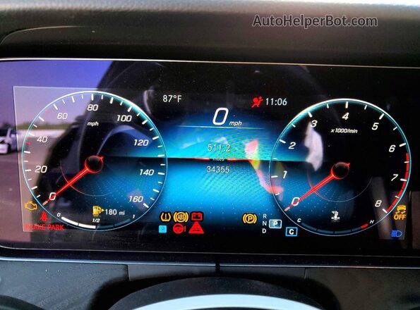 W1KZF8DB2NB050691 2022 MERCEDES-BENZ E Black Widok zestawu wskaźników