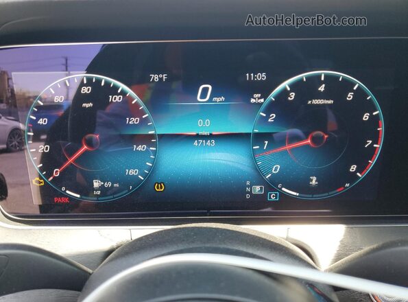 W1KZF8DB2NB095808 2022 MERCEDES-BENZ E Black Vista del cuadro de instrumentos