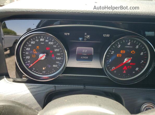 W1KZF8DB3LA826345 2020 MERCEDES-BENZ E Black Widok zestawu wskaźników