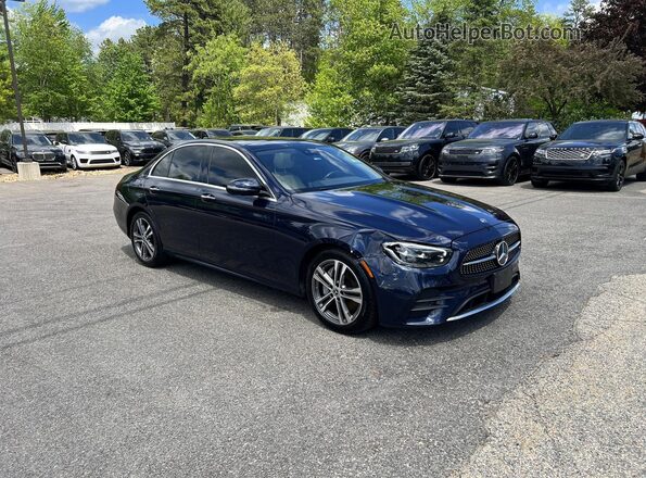 W1KZF8EB2MA948663 2021 MERCEDES-BENZ E Blue Передня ліва чверть