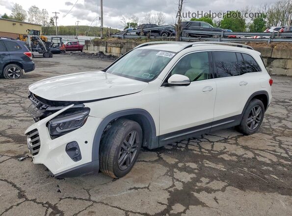 W1N4M4HB5SW417772 2025 MERCEDES-BENZ GLB-CLASS White Առջևի ձախ երեք քառորդ տեսարան