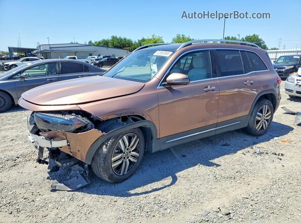 W1N9M0KB4PN066857 2023 MERCEDES-BENZ EQB Желто-коричневый Передняя левая четверть