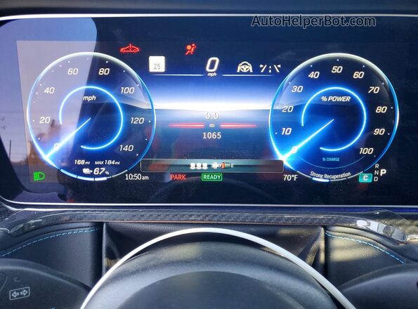 W1NWM0AB6SX030346 2025 MERCEDES-BENZ G-CLASS Blue Вид щитка приладів