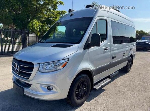 W1X4EBHY0NP484324 2022 MERCEDES-BENZ SPRINTER Серебряный Передняя левая четверть