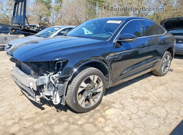 WA11AAGE5NB026513 2022 AUDI E-TRON Черный Передняя левая четверть
