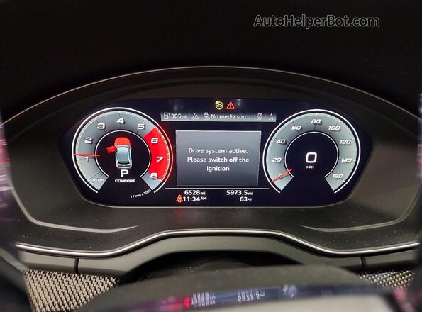 WA134AFY7R2079358 2024 AUDI SQ5 Белый Вид щитка приборов