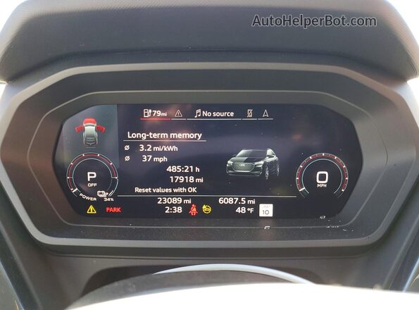 WA142BFZ3RP012977 2024 AUDI Q4 Черный Вид щитка приборов