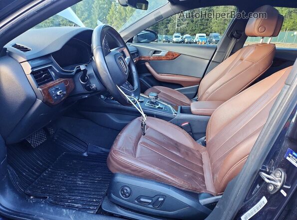 WA18NAF43HA038262 2017 AUDI A4 Серый Вид салона спереди