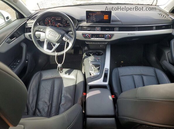 WA18NAF48HA103882 2017 AUDI A4 Белый Вид панели приборов