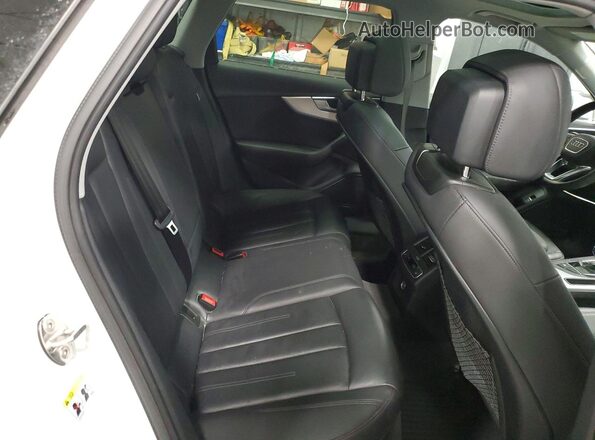 WA19NAF43KA008626 2019 AUDI A4 White უკანა სავარძლების ხედი