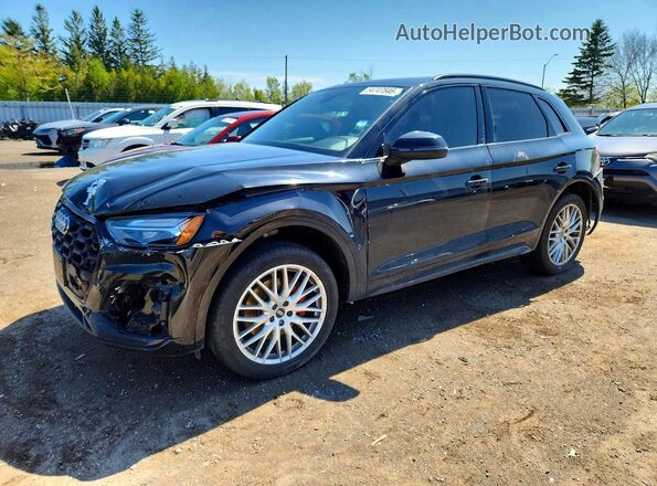 WA1A4AFY5M2137337 2021 AUDI SQ5 Black Առջևի ձախ երեք քառորդ տեսարան