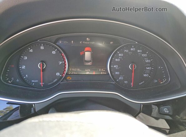 WA1AAAF74KD010032 2019 AUDI Q7 Gray Вид щитка приладів