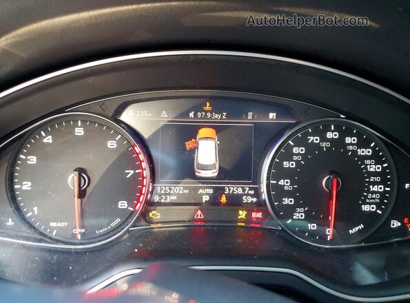 WA1AAAF74KD036601 2019 AUDI Q7 Blue Вид щитка приладів