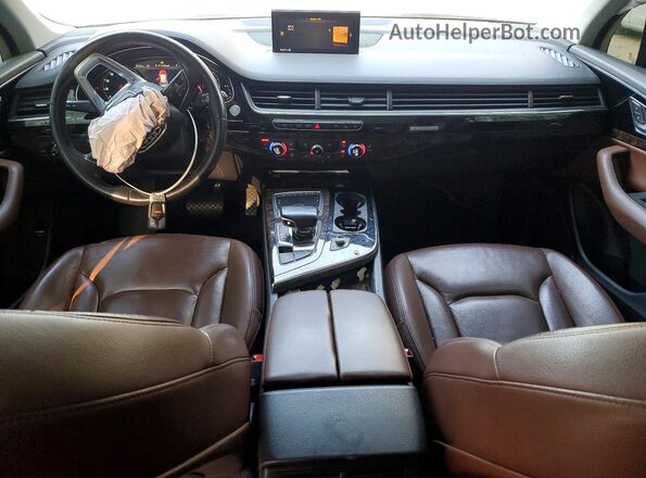WA1AAAF74KD036601 2019 AUDI Q7 Blue Вид панелі приладів