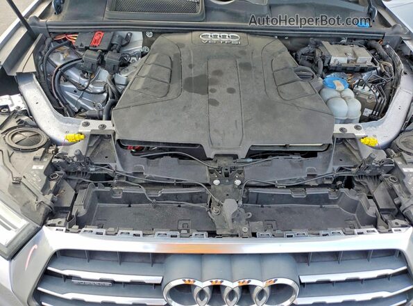 WA1AAAF75HD004023 2017 AUDI Q7 Серебряный Вид подкапотного пространства