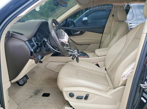 WA1AAAF75JD007686 2018 AUDI Q7 Черный Вид салона спереди