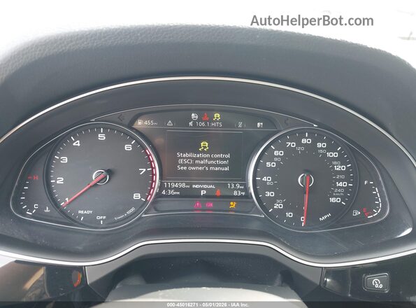WA1AAAF77HD000359 2017 AUDI Q7 Белый Вид задних сидений