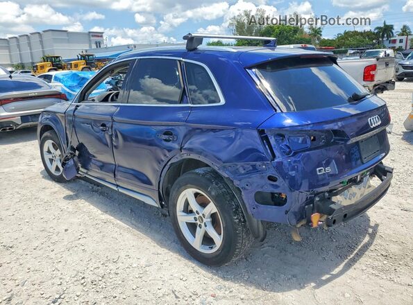 WA1AAAFY4M2102863 2021 AUDI Q5 Blue Հետևի ձախ