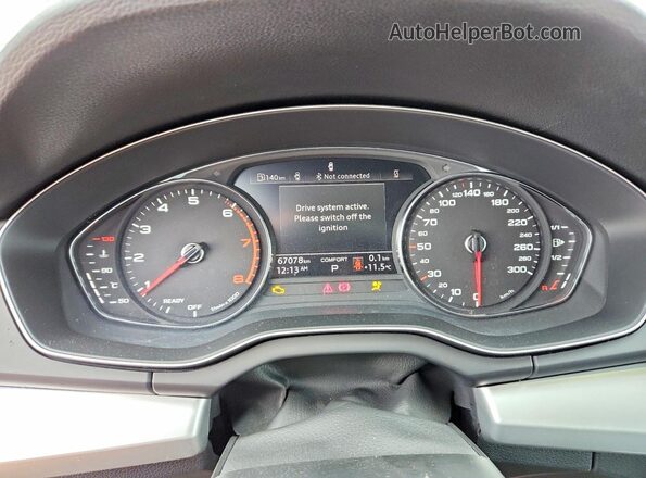 WA1AAAFY4R2064462 2024 AUDI Q5 Black Vista del cuadro de instrumentos