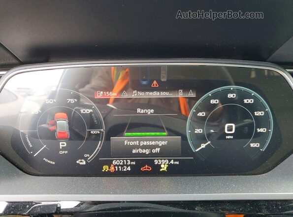 WA1AAAGE9MB008093 2021 AUDI E-TRON Black Widok zestawu wskaźników