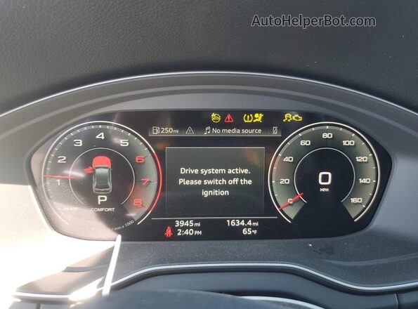 WA1ABAFY3S2025669 2025 AUDI Q5 Угольный Вид щитка приборов