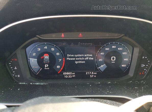 WA1AECF33K1078952 2019 AUDI Q3 Белый Вид щитка приборов
