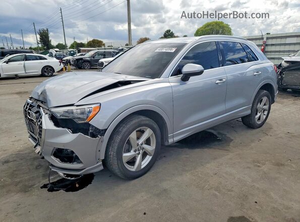 WA1AECF36L1105871 2020 AUDI Q3 Серебряный Передняя левая четверть