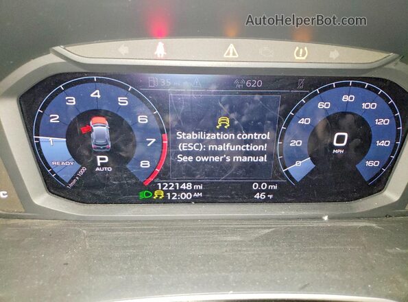 WA1AECF37L1025866 2020 AUDI Q3 Black Vista del cuadro de instrumentos