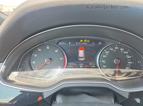 WA1AHAF70HD050385 2017 AUDI Q7 Белый Вид щитка приборов