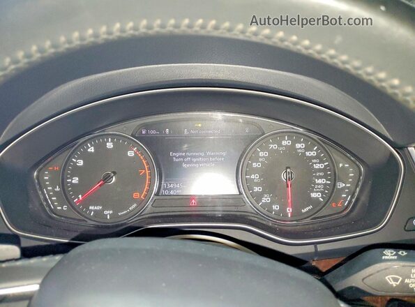 WA1ANAFY3K2039014 2019 AUDI Q5 White Widok zestawu wskaźników