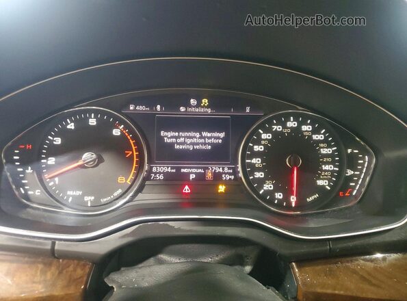 WA1ANAFY4K2079599 2019 AUDI Q5 Синий Вид щитка приборов