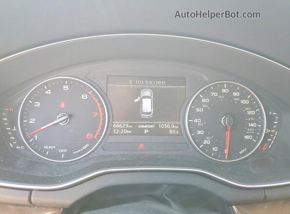 WA1ANAFY5J2004652 2018 AUDI Q5 Белый Вид щитка приборов